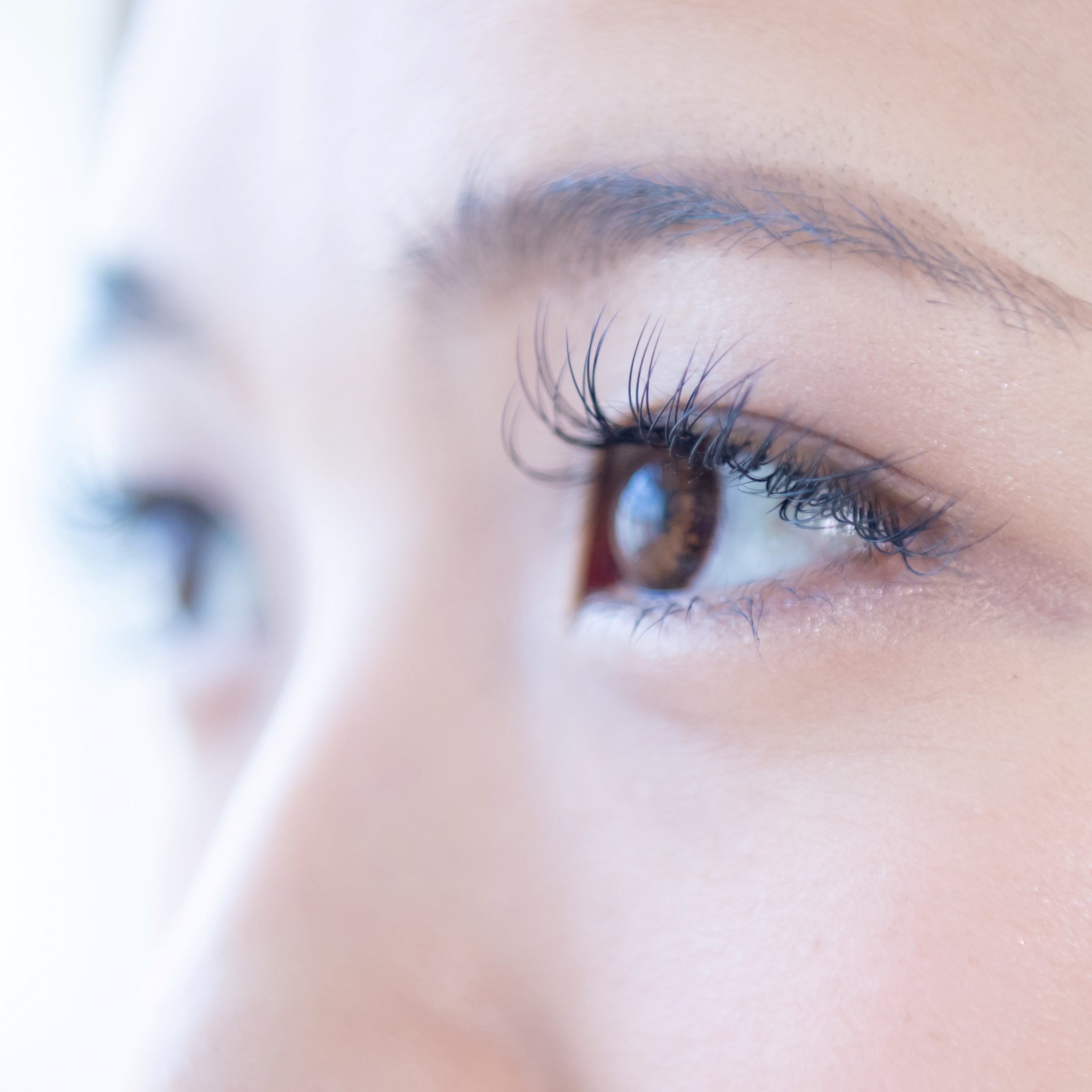 image of a finished product (application of false eyelashes)